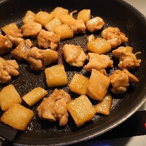 鶏肉長芋の照り煮